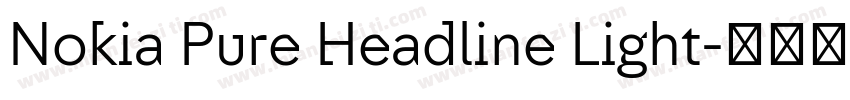 Nokia Pure Headline Light字体转换